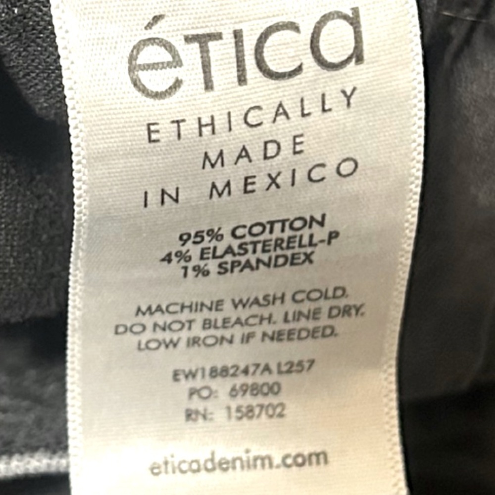 ETICA Scarlet Mid-rise Slim Straight Jeans | Size 25 | Liverpool Grey - Picture 7 of 7